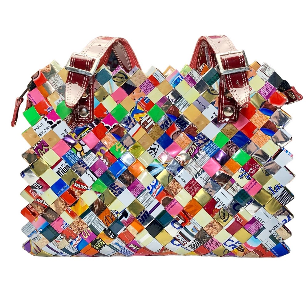Nahui Ollin | Women | Candy Wrapper Eclectic Quirky Hand Bag Purse | OS